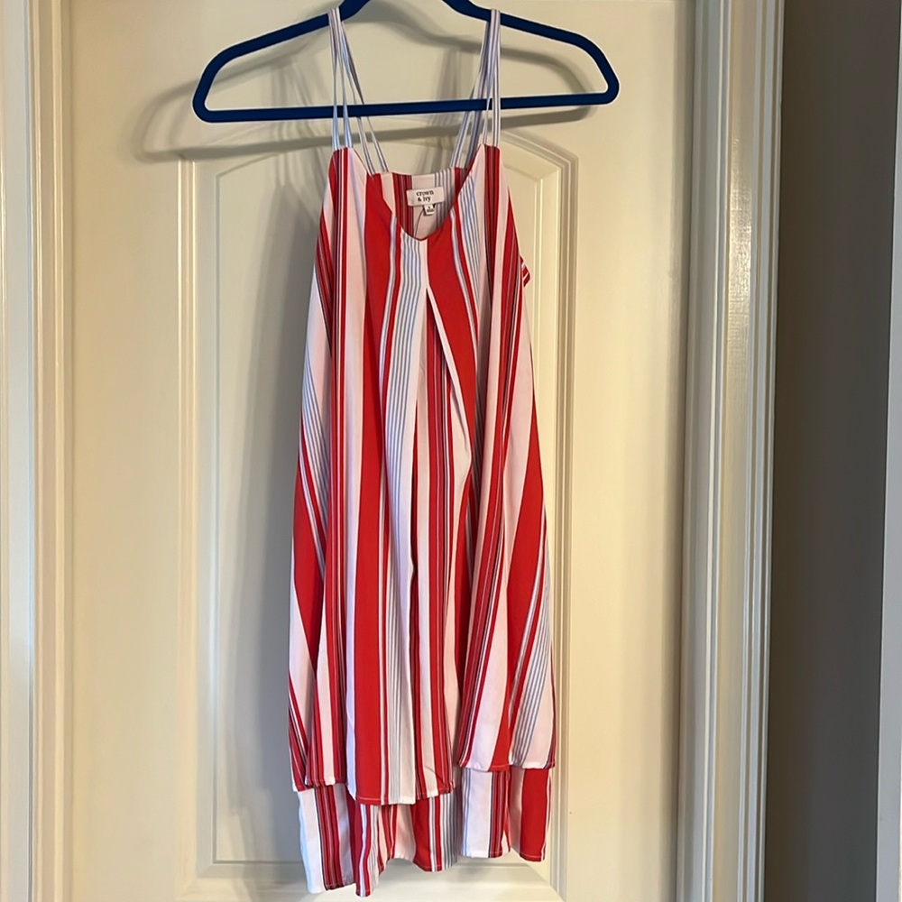Crown & Ivy red white and blue dress